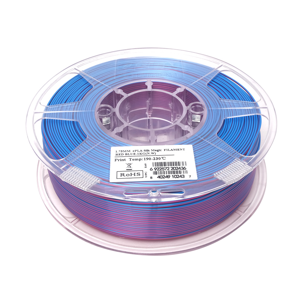 ESUN - EPLA-Silk Magic Filament, 1.75mm, Red Blue, 1kg/roll From ...