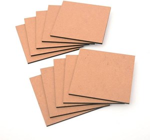 Blank Wood Squares (10 Pieces)