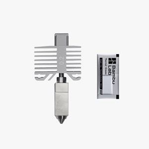 Complete hotend assembly with stainless steel nozzle - 0.2mm - X1 Series