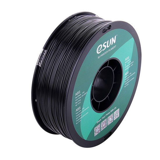 ESUN - ABS filament, 1.75mm, Black, 1kg/spool - eSUN-ABS175B1