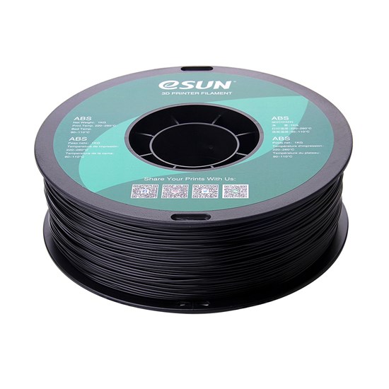 ESUN - ABS filament, 1.75mm, Black, 1kg/spool - eSUN-ABS175B1