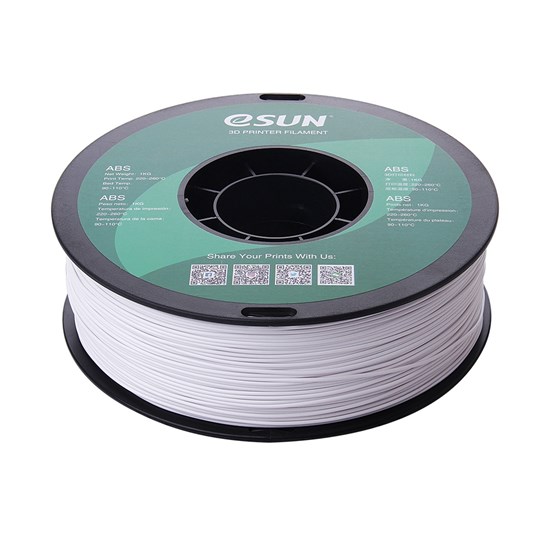 ESUN - ABS filament, 1.75mm, Cold White, 1kg/spool - eSun-ABS+P175CW1