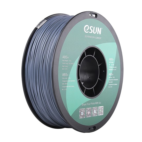 ESUN - ABS+ filament, 1.75mm, Grey, 1kg/roll - ESUN-ABS175H1