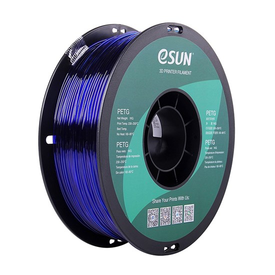 ESUN - PETG filament, 1.75mm, Blue, 1kg/roll - ESUN-PETG175U1