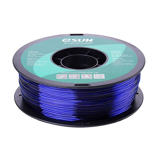 ESUN - PETG filament, 1.75mm, Blue, 1kg/roll - ESUN-PETG175U1