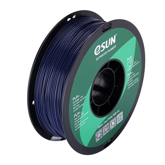 ESUN - PLA+ filament, 1.75mm, Dark Blue, 1kg/roll - eSun-PLA+P175DU1