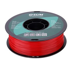 ESUN - PLA+ filament, 1.75mm, Fire Engine Red, 1kg/roll 