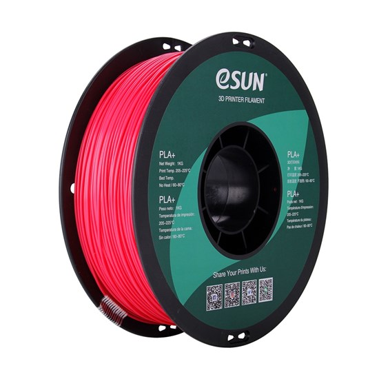 ESUN - PLA+ filament, 1.75mm, Magenta, 1kg/spool - eSun-PLA+P175PP1