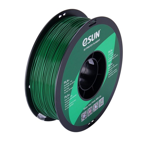 ESUN - PLA+ filament, 1.75mm, Pine Green, 1kg/roll - eSun-PLA+P175PG1