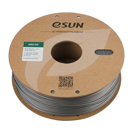 ESUN - eABS-GF filament, 1.75mm, Silver, 1kg/roll - ESUN-eABS-GF175S1