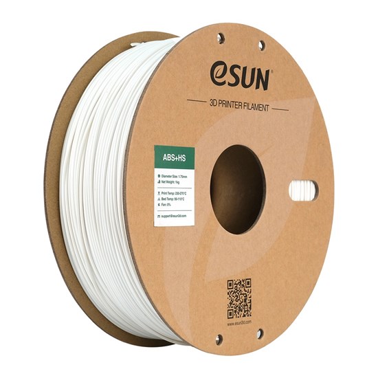 ESUN - eABS+HS filament, 1.75mm, White, 1kg/roll - ESUN-eABS+HS175W1