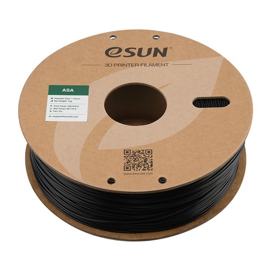 ESUN - eASA filament, 1.75mm, black, 1kg/roll - eSun-eASA-P175B1