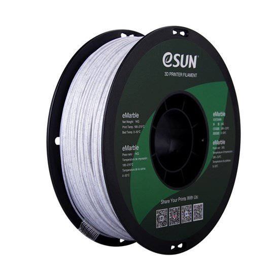 ESUN - eMarble filament, 1.75mm, Natural, 1kg/roll - eSun-eMarble-P175N1