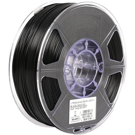 ESUN - ePA12 filament, 1.75mm, Black, 1kg/roll - eSun-ePA12-175B1