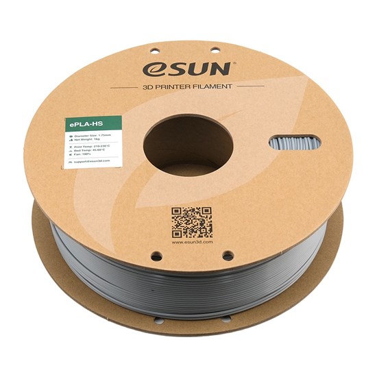 ESUN-ePLA+HS filament, 1.75mm, Grey, 1kg/roll - eSun-ePLA+HS-P175H1