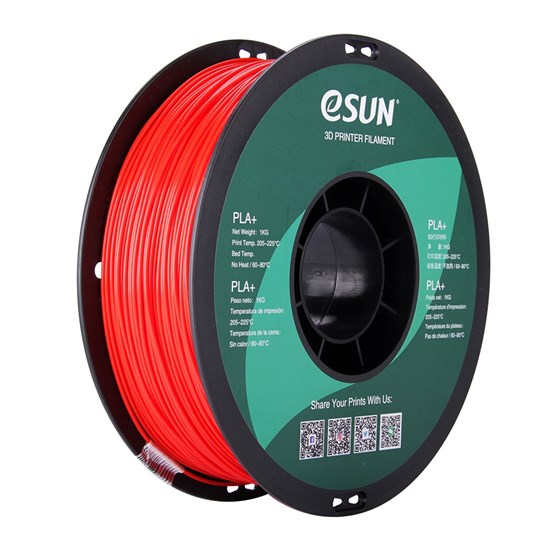 ESUN - ePLA+HS filament, 1.75mm, Red, 1kg/roll - ESUN-ePLA+HS175R1