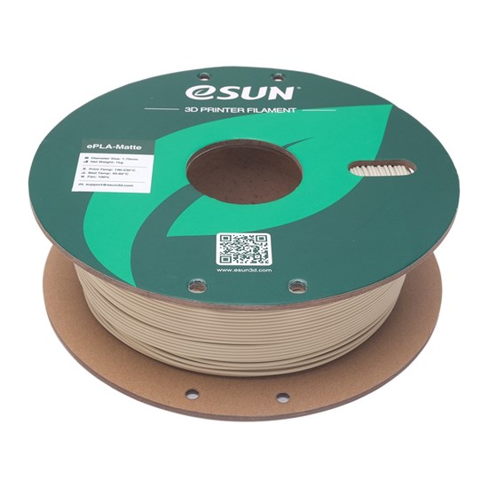 ESUN-ePLA-Matte filament, 1.75mm, Light Khaki, 1kg/roll - eSun-ePLA-Matte-P175LK1