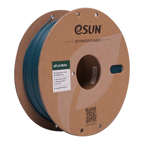 ESUN-ePLA-Matte filament, 1.75mm, Morandi Green, 1kg/roll - eSun-ePLA-Matte-P175MOG1