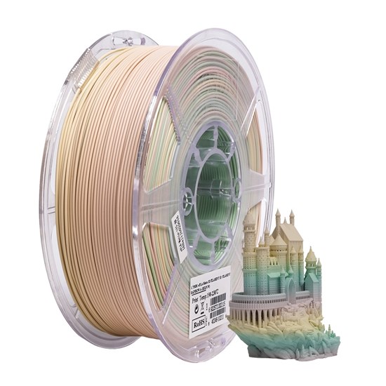 ESUN-ePLA-Matte filament, 1.75mm, Rainbow A, 1kg/roll - eSun-ePLA-Matte-P175RBA1