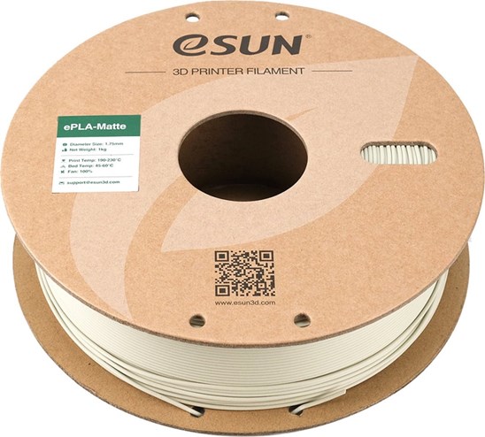 ESUN - ePLA-MatteRefill filament, 1.75mm, Light Khaki, 1kg/roll, 2PCS - ESUN-ePLA-MatteRefill175LK1*2