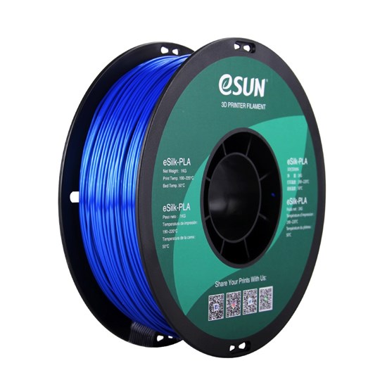 ESUN - ePLA-SilkRefill filament, 1.75mm, Blue, 1kg/roll, 2PCS - ESUN-ePLA-SilkRefill175U1*2