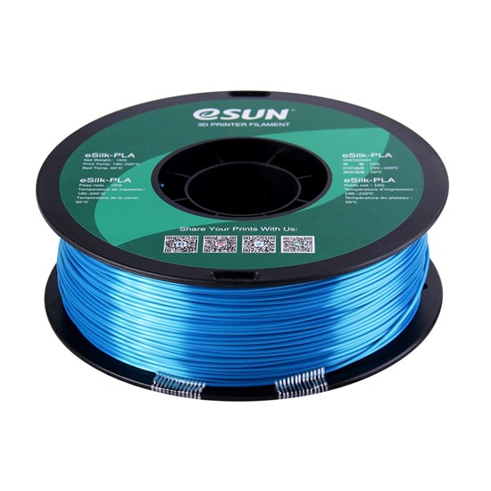 ESUN - ePLA-SilkRefill filament, 1.75mm, Cyan, 1kg/roll, 2PCS - ESUN-ePLA-SilkRefill175CY1*2