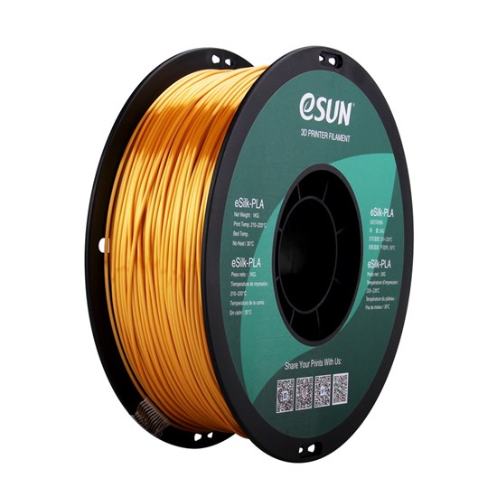 ESUN - ePLA-SilkRefill filament, 1.75mm, Gold, 1kg/roll, 2PCS - ESUN-ePLA-SilkRefill175J1*2