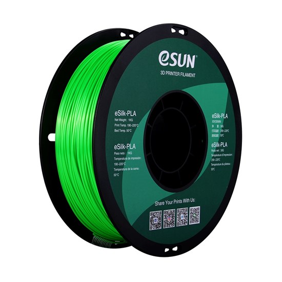 ESUN - ePLA-SilkRefill filament, 1.75mm, Green, 1kg/roll, 2PCS - ESUN-ePLA-SilkRefill175G1*2