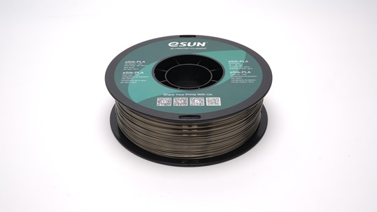 ESUN - eSilk-PLA filament, 1.75mm, Bronze, 1kg/roll - eSun-ePLA-Silk-P175BR1