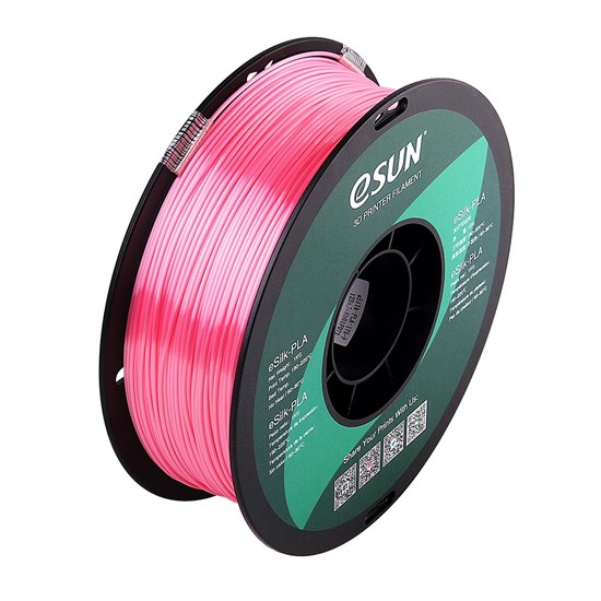 ESUN - eSilk-PLA filament, 1.75mm, Pink, 1kg/roll - eSun-ePLA-Silk-P175P1