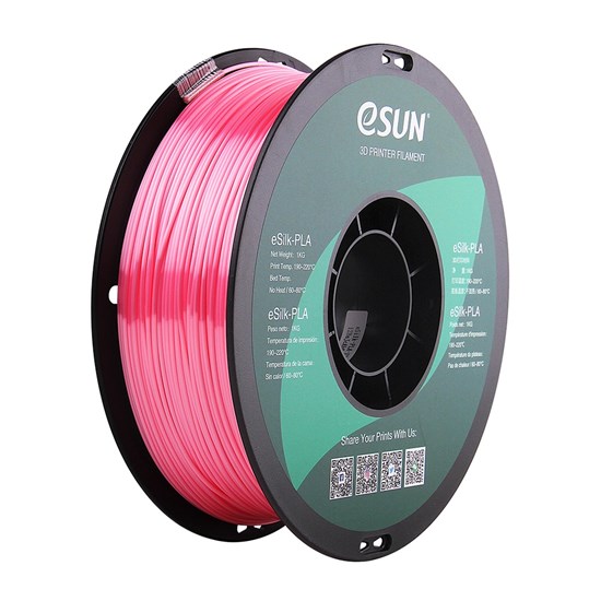 ESUN - eSilk-PLA filament, 1.75mm, Pink, 1kg/roll - eSun-ePLA-Silk-P175P1