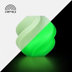 PLA Glow Green with Bambu Reusable Spool 