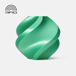 Bambu Lab - PLA Silk Green with Bambu Reusable Spool - 1KG 3D printing,Bambu Lab,PLA Silk,eco-friendly filament,high-gloss finish,durable prints