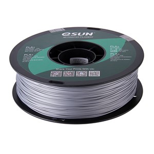 ESUN - PLA+ filament, 2.85mm (3.0mm Compatible), Silver, 1kg/spool