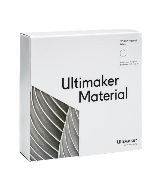 Ultimaker TPU White 750g Spool - 2.85mm (3.0mm Compatible) - UM-1755